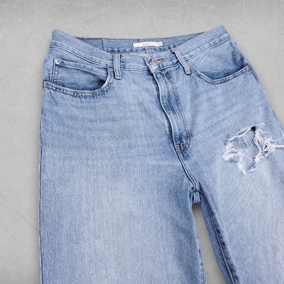 Levi's 94 Baggy Jeans Women 30 Blue Mid Rise Zip Fly Grunge Streetwear Denim - Picture 3 of 13